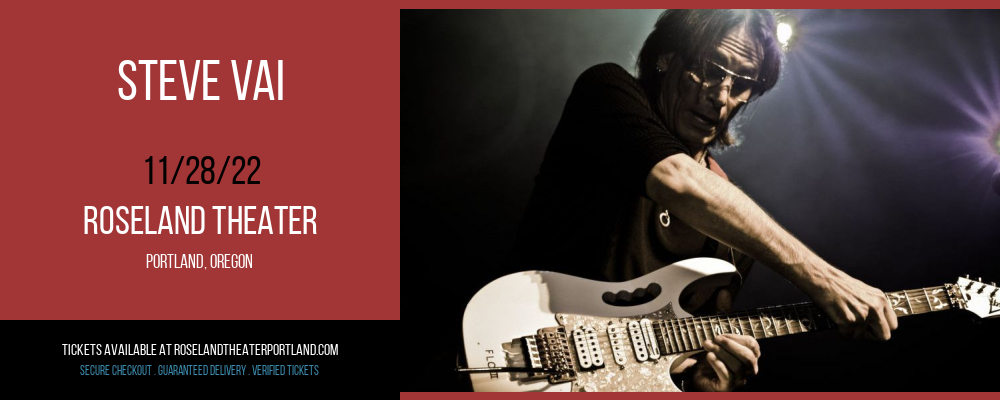 Steve Vai at Roseland Theater tickets Steve Vai at Roseland Theater