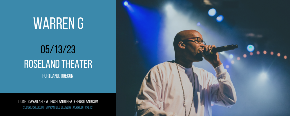 Warren G at Roseland Theater tickets Warren G at Roseland Theater