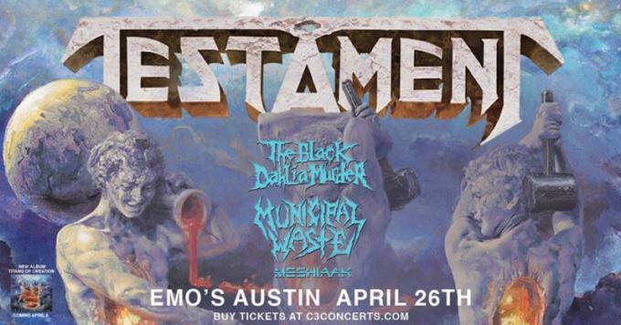 Testament, The Black Dahlia Murder, Municipal Waste & Meshiaak [CANCELLED] at Roseland Theater