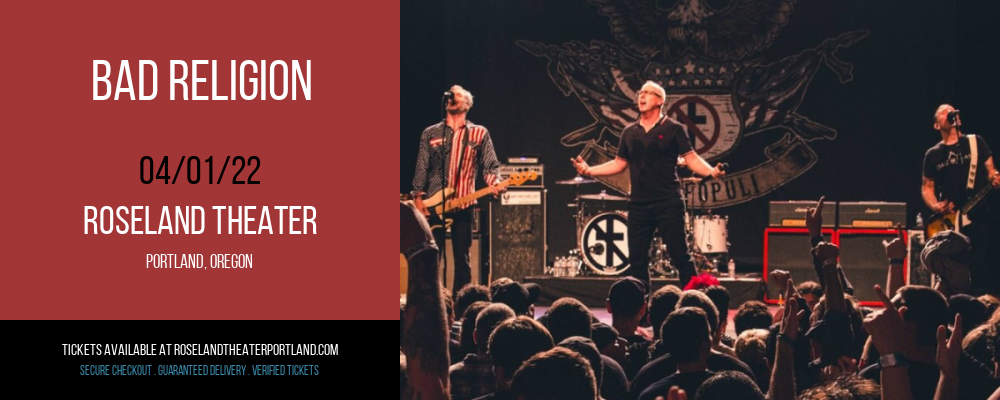 Bad Religion at Roseland Theater tickets Bad Religion at Roseland Theater