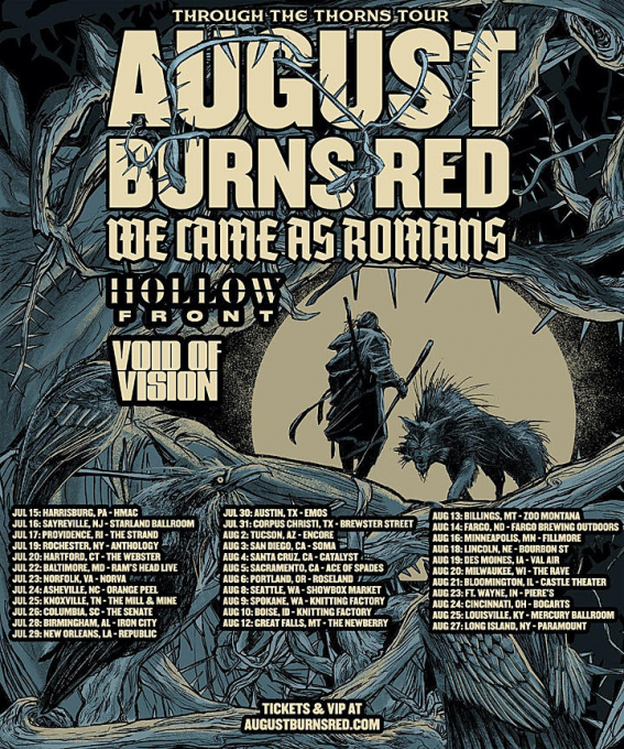 August Burns Red, We Came As Romans, Hollow Front & Void Of Vision at Roseland Theater