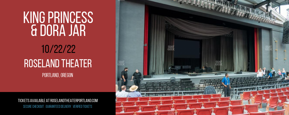 King Princess & Dora Jar at Roseland Theater tickets King Princess & Dora Jar at Roseland Theater