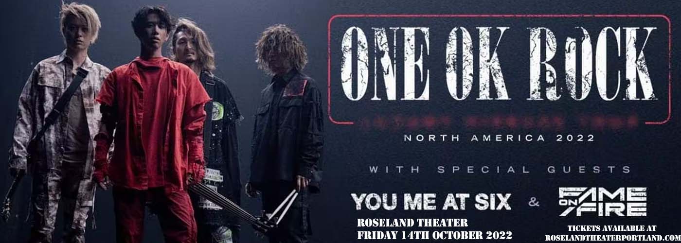 One Ok Rock at Roseland Theater tickets One Ok Rock at Roseland Theater