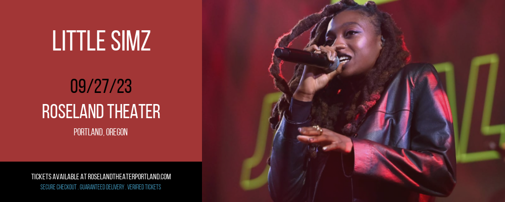 Little Simz at Roseland Theater tickets Little Simz at Roseland Theater